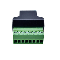 Adaptateur de connecteur de borne Ethernet RJ45 femelle vers bornier à vis 8 broches en plastique et cuivre pour DVR numérique de vidéosurveillance