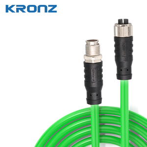 Kronz M12 công nghiệp cao-flex Cáp cảm biến x-mã hóa nữ nam Cáp mạng tương thích Sick 8 Pin cảm biến kết nối phụ kiện - Product Image 4