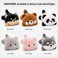 Repose-poignet en peluche panda mignon, coussin de souris, compagnon de bureau, peluches personnalisées pour soulager le stress des employés de bureau
