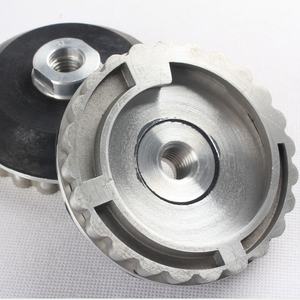 Adattatore per tampone di supporto RAIZI da 4 pollici/100 mm in alluminio con blocco a chiocciola e tampone lucidante per lucidatrice manuale per lucidare il granito - Product Image 4