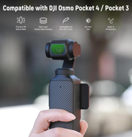 Kit de filtres magnétiques pour DJI Osmo Pocket 3/Pocket 4/Xtra Muse, ND16 ND64 ND256 & 1/4 Diffusion Noire pour Effet Cinématique de Brume