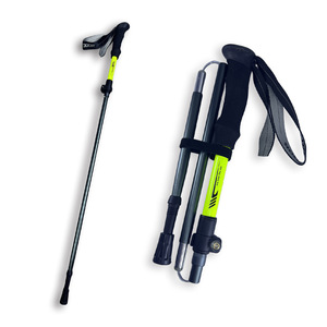Bâtons de trekking Hibu en alliage d'aluminium 7075, pliables, télescopiques, légers, avec verrouillage externe et embout en acier tungstène - Product Image 1
