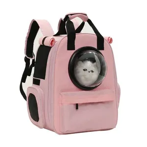 Portable Outdoor Large Capsule Breathe Freely Cat Carrier Pet Travel Backpack Bag