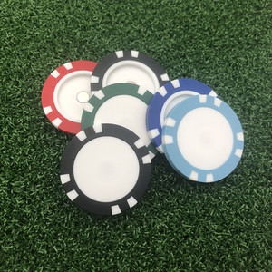Sẵn Sàng Vận Chuyển Màu Sắc Logo In 40Mm Độc Đáo Từ Tính Trống Phụ Kiện Chơi Golf Chip Nam Châm Đánh Dấu Bóng Golf - Product Image 2