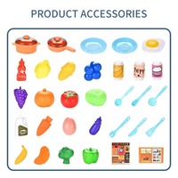 Table de cuisine éducative en plastique ABS pour enfants, ensemble de jeu de cuisine, jouet d'imitation 43 cm avec fonction vapeur