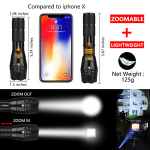 Đèn Pin Nhôm Công Suất Cao Đèn Pin <span class=keywords><strong>Led</strong></span> Đèn Pin <span class=keywords><strong>Led</strong></span> Chiến Thuật Sạc Được 1000 Lumen - Product Image 6