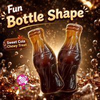 Bonbons Gélifiés Personnalisés en Gros en Forme de Bouteille de Cola 3D, Saveur Sucrée et Acidulée, Gommes Moelleuses pour Fêtes d'Enfants