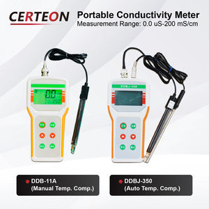 방수 디지털 휴대용 EC 측정기 실험실 및 온라인용 온도 프로브 포함 전도도계 - Product Image 6