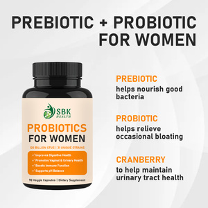 Probiotiques de haute qualité pour femmes en capsules, extrait de fruit de canneberge et nettoyage des voies urinaires, réduisent la constipation et la diarrhée - Product Image 3