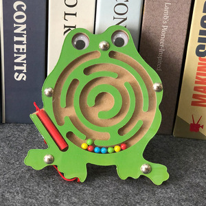 Juguete de laberinto de cuentas de madera al por mayor para niños, para practicar habilidades prácticas, juguete de animales con bolas rodantes - Product Image 6