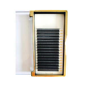 Vente en gros 16 lignes individuelles synthétiques faciles naturelles CC Curl 15mm ventilateurs de cils préfabriqués plateau de beauté du fabricant vietnamien YY - Product Image 6