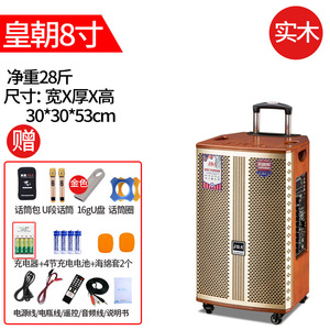 JBA Dynasty 8 Inch Trolley Speaker With Bluetooth Karaoke For Outdoor <b>Square</b> Dance Home Use - Product Image 1
