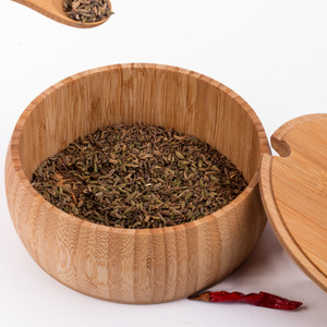 Bamboo Spice <b>Jar</b> With Lid Solid Seasonings <b>Storage</b> Container <b>Kitchen</b> Condiment Box Round Wooden Seasoning <b>Jar</b> <b>For</b> Spices - Product Image 1