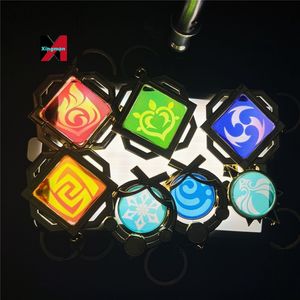 <span class=keywords><strong>27</strong></span> Styles Genshin Impact Transparent Vision Mondstadt Game Alloy Kawaii Products Cosplay Prop 5CM Anime Keychain Tag Wholesale - Product Image 6