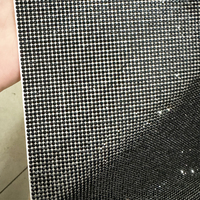 Haute qualité 24*40cm SS6 2mm auto-adhésif strass feuilles cristal autocollant pour bricolage décoration