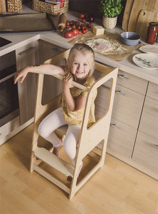 Torre de aprendizaje de madera para niños, taburete de cocina plegable, reposapiés para bebé, escritorio de estudio plegable, Japón - Product Image 3