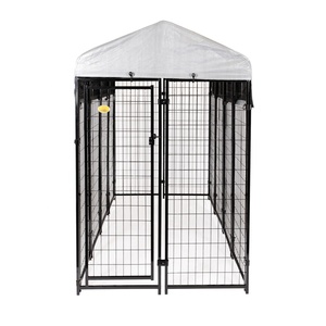(102 X 48 X 72 Inches) Large <strong>Welded</strong> Outdoor Wire <strong>Crate</strong> Kennel - Product Image 4