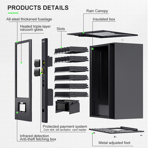 Máquina Expendedora de Bebidas y Snacks para Exteriores de Bajo Consumo Energético TCN, Expendedora Comercial Combinada de Bebidas, Automática 24/7 con Gestión Remota - Product Image 4