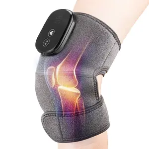 Masajeador de Rodilla Recargable con Vibración para Fisioterapia, Aplicación Corporal, Masajeador de Rodilla con Envoltura y Almohadillas de Calor - Product Image 1