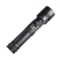 Lampe torche LED rechargeable STARYNITE avec zoom, XHP70, avec port de charge de type C