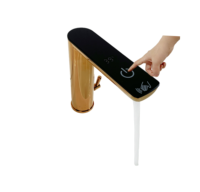 Nouveau Robinet de Lavabo Numérique à Capteur Tactile LED en Cuivre Économe en Énergie, Mélangeur Chaud/Froid Sans Contact pour Salle de Bain et Chambre à Coucher