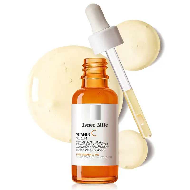 Serum de vitamina c para reparo facial, reparo orgânico natural e reduz as rugas profundas soro facial