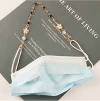 Nouvelle chaîne de masque en métal perlé coloré pour femmes, lanière de lunettes, en cristal, offre spéciale,