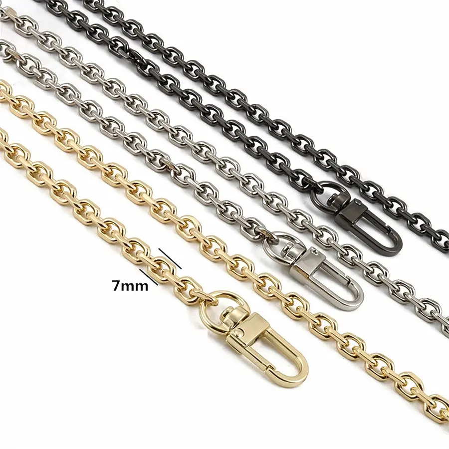 New Fashion Handbag Metal Chains Shoulder Bag Strap DIY Purse Chain Gold Silver Black Bag Handles Bag Chain Accessories