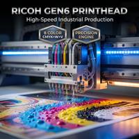 Impresora UV de Formato Grande 1613, 1600x1300mm, Múltiples Cabezales de Impresión Ricoh XP600 I3200 G6, Impresión Rotativa de Cilindros, Directo de Fábrica