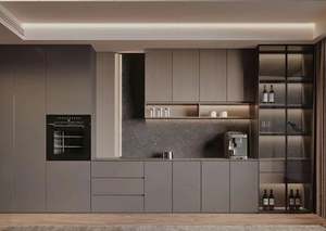 Modern Wooden Dining Room Furniture Sets Led Lighting <b>Storage</b> <b>Cabinets</b> for Dining Room - Product Image 2