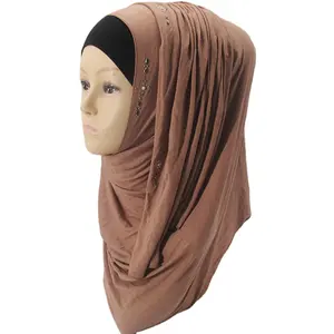 Thời Trang Hồi Giáo Jersey Thạch Khăn Trùm Đầu Hồi Giáo Dubai Bán Buôn Khăn Trùm Đầu Cô Gái Khăn Trùm Đầu Cho Phụ Nữ