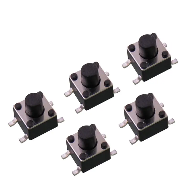 China factory Tactile Tact Push Button Micro Switch 2pin 4pin 6*6*4.3/5/6/7/8/9/10mm 6x6x5 Tact Switch