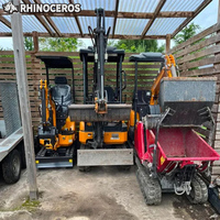 Miniexcavadora Rhinoceros XN18 de 1.8 Toneladas con Motor Kubota/Yanmar, Certificación CE y EPA