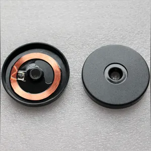 Высокотемпературная моющаяся круглая кнопка PPS NFC/UHF для одежды, этикетка для монет RFID, бирка для стирки