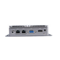 Ordinateur embarqué sans ventilateur EVUC, mini PC industriel, Intel Celeron J1900, 2*I210 Gigabit LAN, port RS232 COM, VGA pour 4 Go de RAM