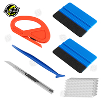 CLEZE voiture Film Wrap Kit vinyle grattoir teinte outil fenêtre teinte outil Kit véhicule verre Film de protection raclette