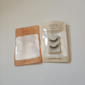 Emballage <span class=keywords><strong>de</strong></span> produits <span class=keywords><strong>de</strong></span> bouffées cosmétiques ziplock zip laminé blanc brillant imprimé personnalisé sac en plastique - Product Image 6