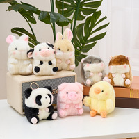 Porte-clés en peluche miniatures personnalisés, jouets en peluche sur mesure, porte-clés anime, ours en peluche, pendentif mascotte douce, porte-clés en peluche personnalisé
