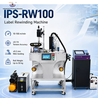 Machine de rembobinage industrielle compacte IPS-RW100 pour film étirable, film alimentaire, ruban adhésif et rouleaux de papier