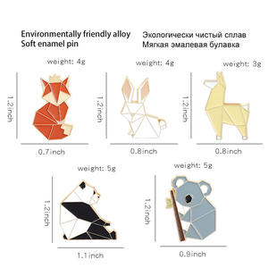 Japanische Schlichte Tier Emaille-Anstecknadel Süßer Fuchs Maus Panda Hase Fee Individueller UV-Offsetdruck Großhandel Messing Cowboy-Abzeichen - Product Image 6