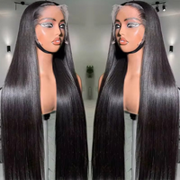Wig HD Lace 100% Donor Vietnam Tanpa Lem 5x5 HD Closure untuk Wanita, Grade 12A Raw Virgin Cuticle Aligned, Kepadatan 200%