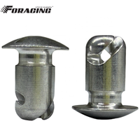 Boutons Dzus en aluminium à découpe sous-couche 7/16"x.500, système à quart de tour, accessoires pour voitures de sprint