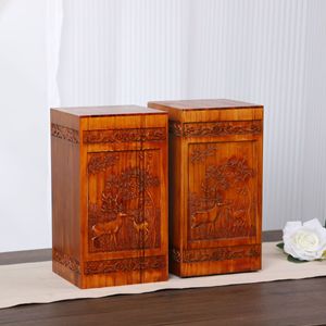 Wooden Pet Urn Rectangle 28.5x15.5x15.5cm Durable <b>Memorial</b> <b>Box</b> For Pet Funeral Supplies - Product Image 1