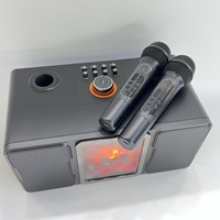 Speaker Karaoke Portabel SP600 BT 5.2 Sistem PA Mikrofon Nirkabel Ganda Lampu LED RGB USB AUX Kartu SD Pesta