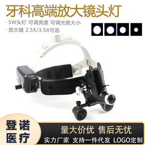 Lámpara Frontal Dental de 3000 Lm, LED Blanco Frío, Tamaño de Punto Ajustable, Montada en la Cabeza, para Uso Dental y Otorrinolaringología, Certificación CE - Product Image 5