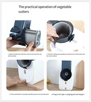 Hete verkoop multifunctionele elektrische groentesnijder salade maker plastic ABS snijder/schaaf voor keuken en huis