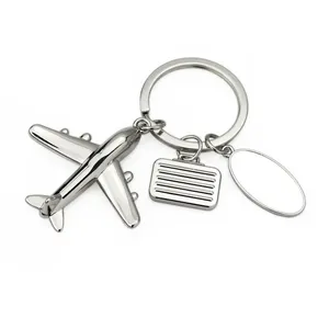 Portachiavi Creativo Personalizzato con Modello 3D di Aereo, Ciondolo <span class=keywords><strong>Regalo</strong></span> <span class=keywords><strong>per</strong></span> Aviazione, Souvenir Promozionale Inciso - Product Image 4