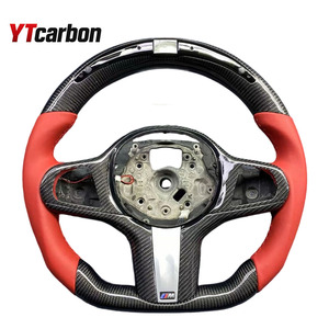 Volante LED de fibra de carbono YTcarbon para BM-<span class=keywords><strong>W</strong></span> 1 2 3 4 5 Series M3 M4 M5 X3M X4M X5M X6M Z4 F40 G20 G80 G30 G60 F90 G22 G82 - Product Image 4