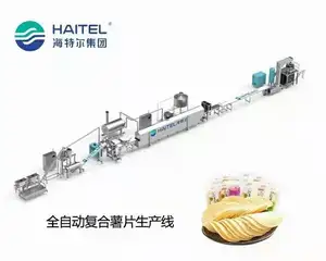 Swiss Cheese Pringles stackable compound complete potato chips making machine production processing line