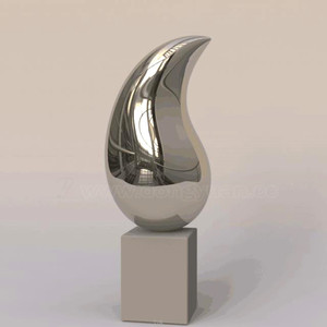 Sculpture de mangue en acier inoxydable pour artisanat d'affichage hautement poli - Product Image 1